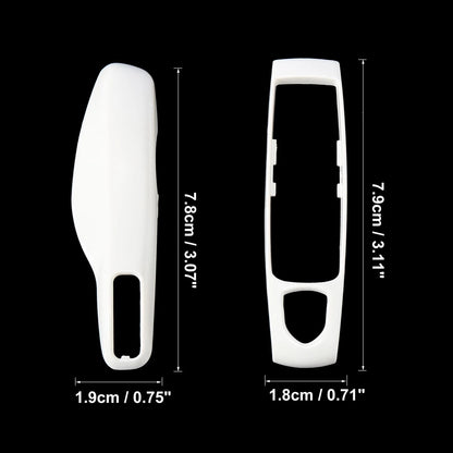 White Key Cover & Fob Case Shell Set for Porsche Cayenne Macan