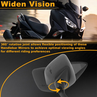 Rear View Mirrors / 1 Set / Side Mount for YAMAHA TMAX560 (2023–2024)