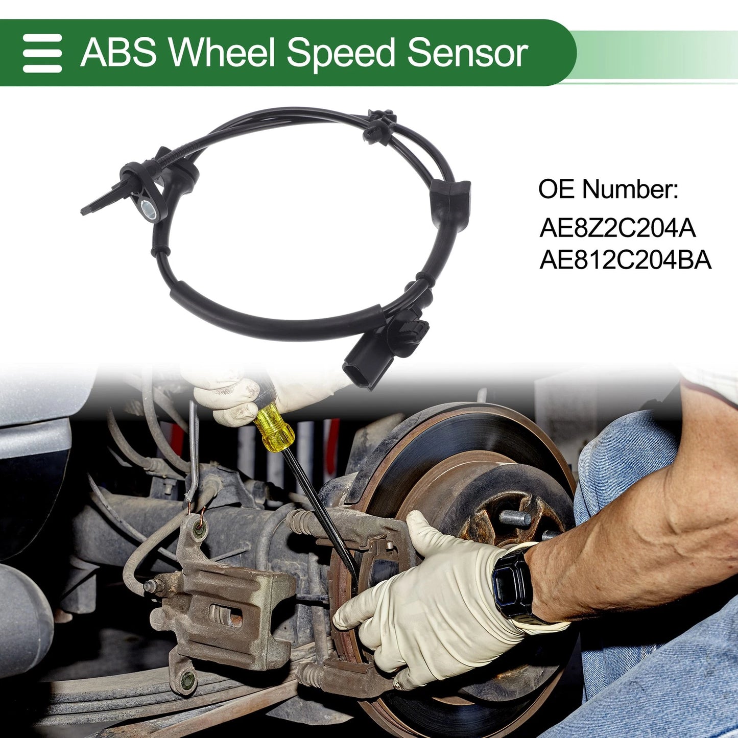 ABS Wheel Speed Sensor for Ford Fiesta (2011) - 1 x AE8Z2C204A