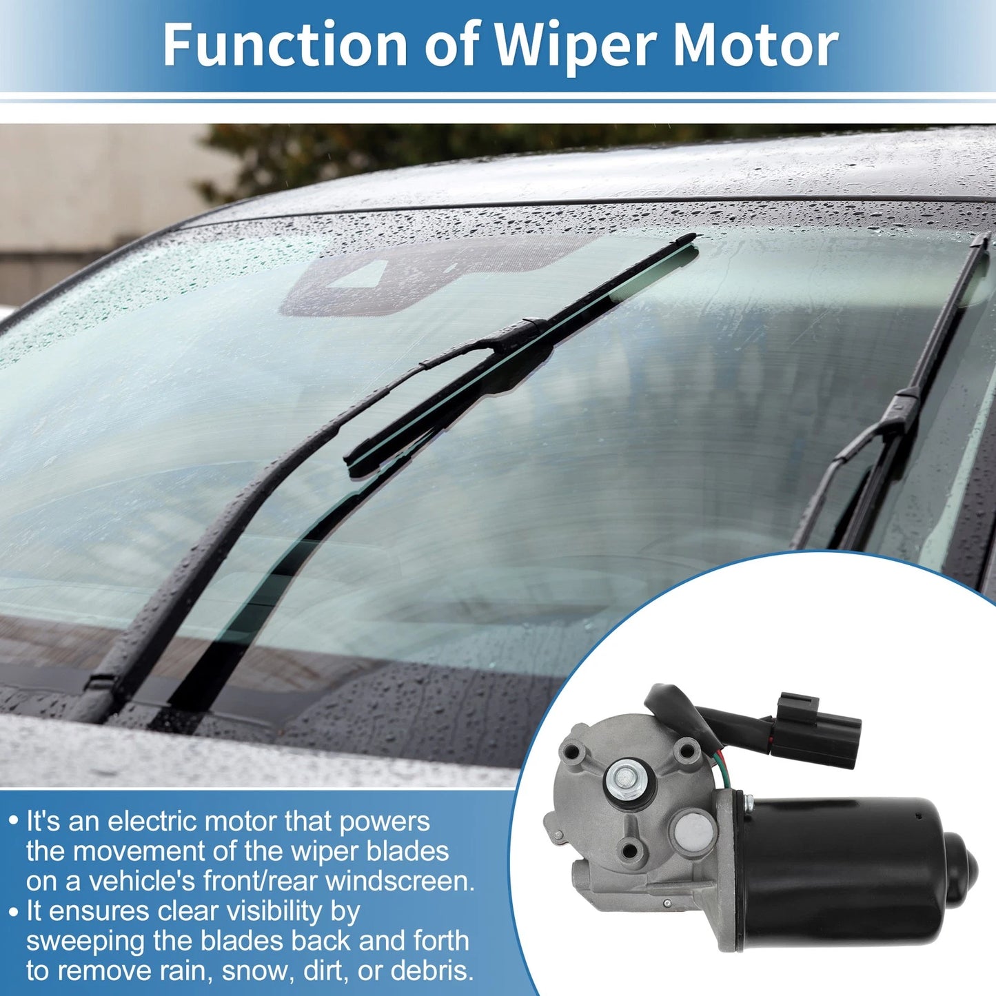 Front Windscreen Wiper Motor for Land Rover Freelander (1998-2006)