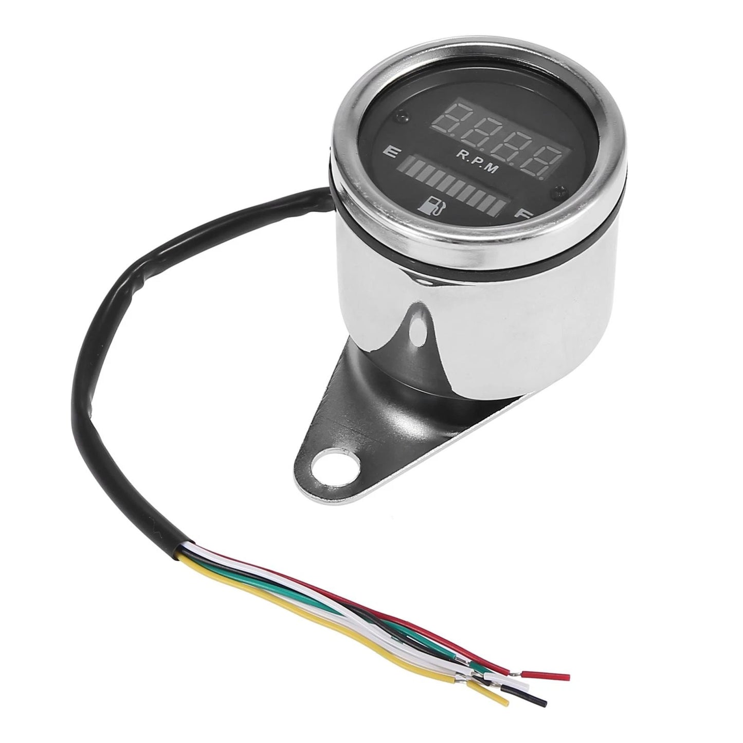 Digital Dual LED Speedometer Tachometer Gas Fuel Gauge for Motorcycle