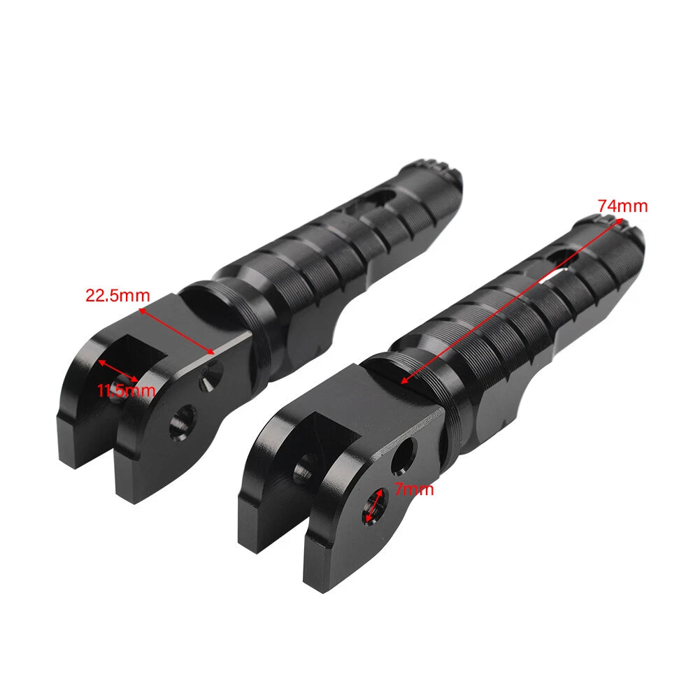 Passenger Rear Foot Pegs for Ducati Multistrada 1200 2010-2017, 1260 2018-2019 Gray