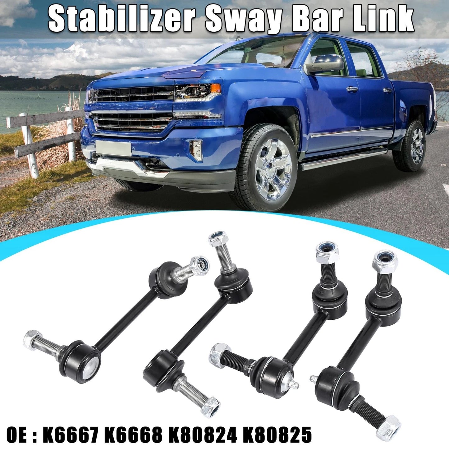 Sway Bar End Link Set for Chevrolet Trailblazer (2002-2009)