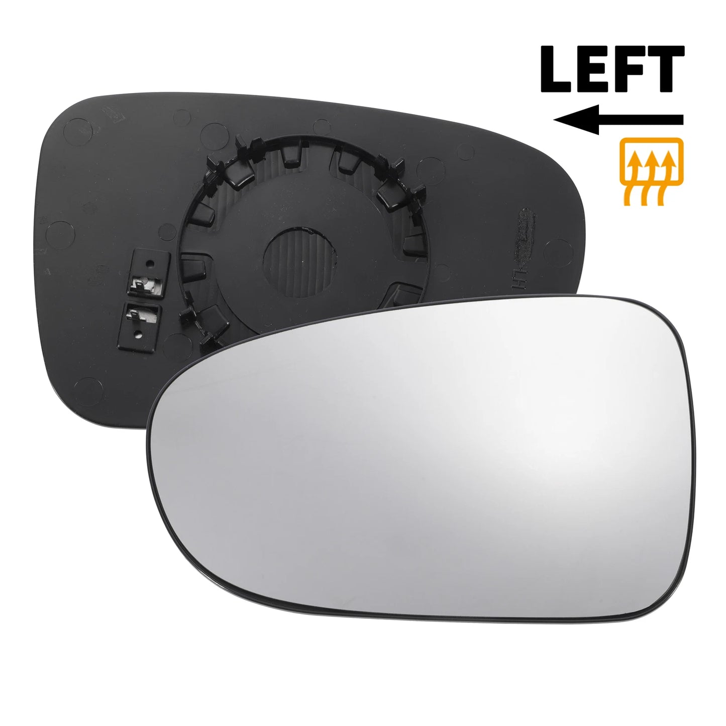 Left Side White Convex Heated Mirror Glass for Ford Galaxy (1995-2006)