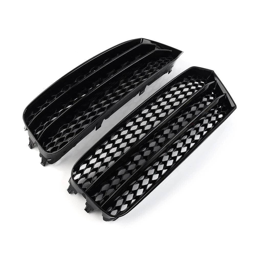 Open Mesh Honeycomb Front Bumper Grille Cover for Audi A1 (2014-2018)