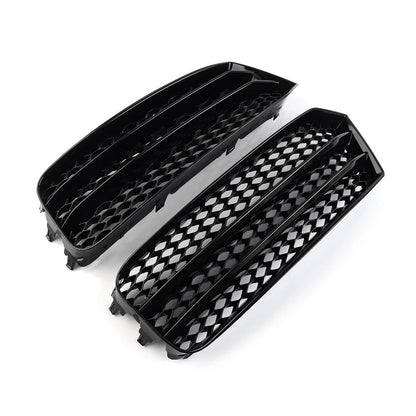 Open Mesh Honeycomb Front Bumper Grille Cover for Audi A1 (2014-2018)