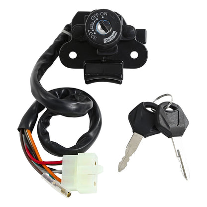 Black Ignition Switch & Key Set for Kawasaki ZX6R ZX9R (2000-2002, 1994-2003)