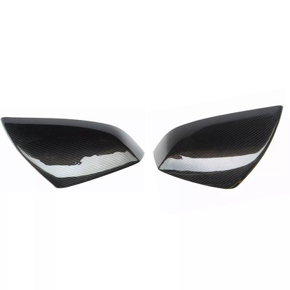 2 x Carbon Fiber Rear Side Mirror Covers for Tesla Model S (2021-2024)