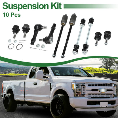10pcs Front Suspension Tie Rod Ends Sway Bar Links for Ford Explorer (2002-2003)