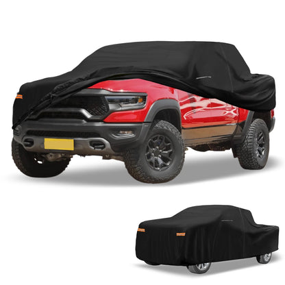 210D-PU Car Cover for Dodge Ram Waterproof All Weather Black with Zipper