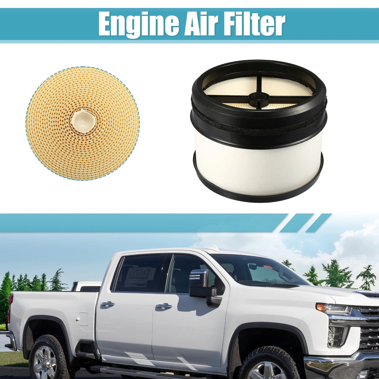 Engine Air Filter 6.6L for Chevrolet Silverado / GMC Sierra (2006-2011)