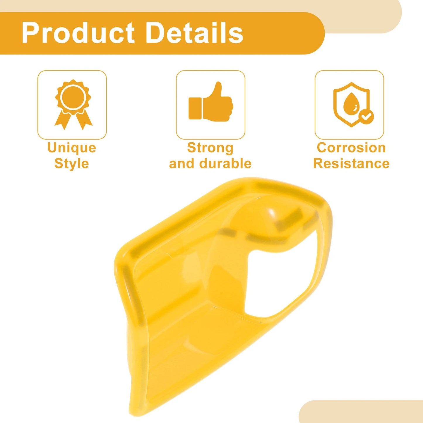 Yellow Interior Door Handle Bowl Cover Trim for Jeep Wrangler JK (2011-2017)