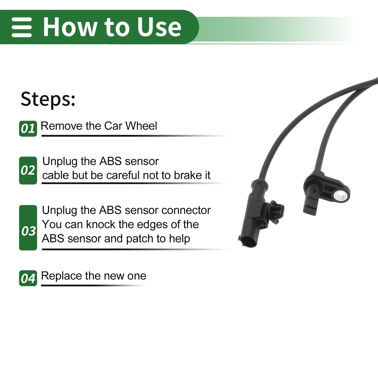 ABS Wheel Speed Sensor for Toyota Avensis Front Left (2003-2008)