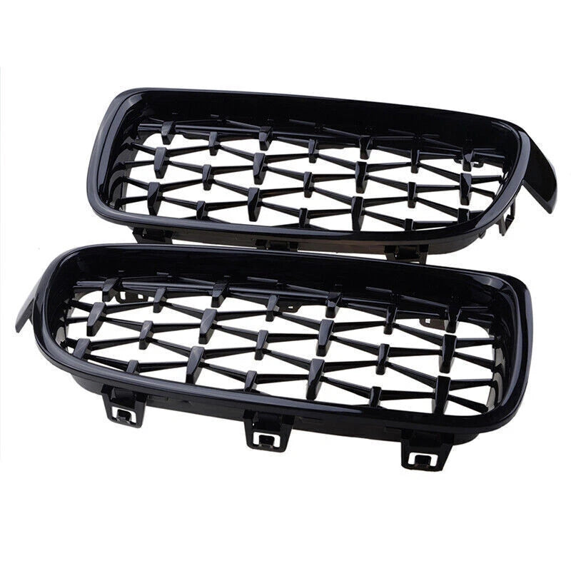 Diamond Kidney Grille for BMW F30 F31 320i 328i 335i (2012-2018) Gloss Black