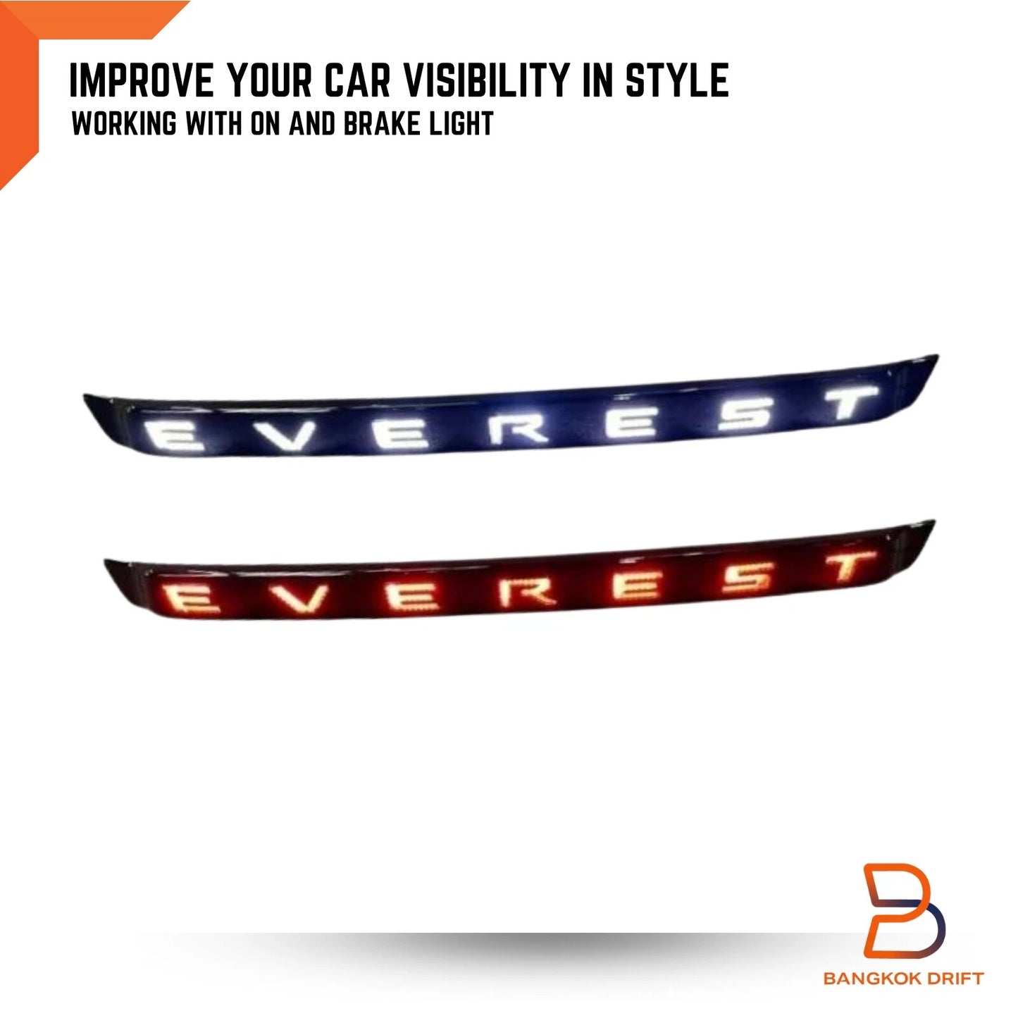 LED Rear Tailgate Light Cover Trim for Ford Everest (2015-2021)