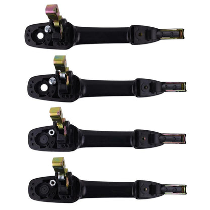Set Exterior Door Handles Black 2 Keyhole Fits Ford Ranger / Mazda BT-50 2006-11