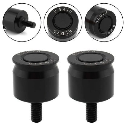 2 x Seat Bolt Aluminum Anodized Black for Harley Dyna Softail (2006-2023)
