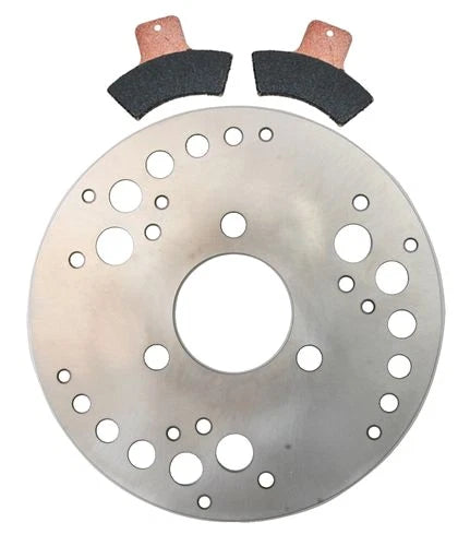 Rear Disc Brake Rotor & Semi-Metallic Pads for Polaris Trail Blazer 400 (2003-2003)