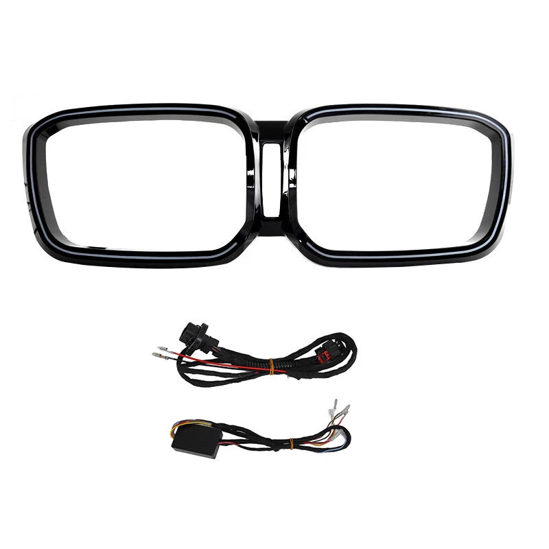Front Bumper Kidney Grill with LED Light for BMW X3 X4 (2022-2024)