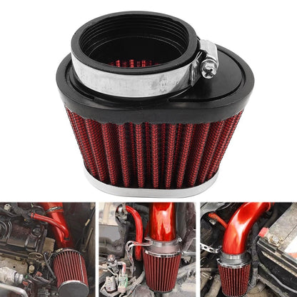 2.17'' 55MM Motorcycle Oval Air Intake Filter for Various Models