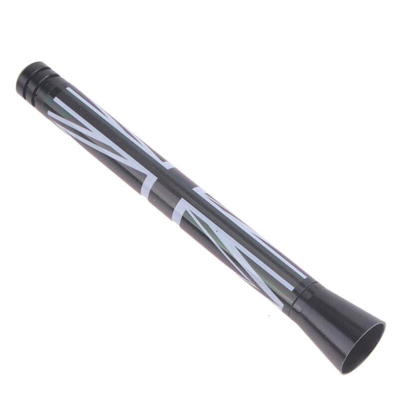 3" Short Antenna for MINI Cooper Union Jack Flag Style BLACK