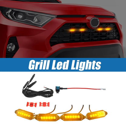 Grill LED Light for Toyota RAV4 2019-2022 - Amber Front Grille Lights