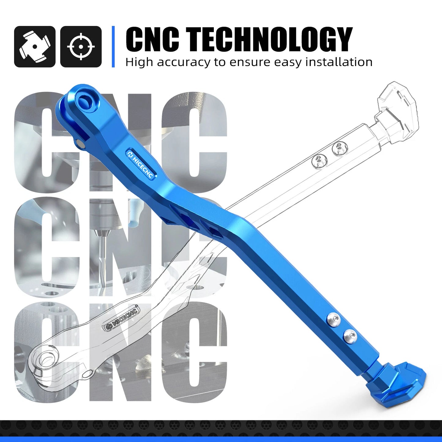 CNC Kickstand Foot for Surron Light Bee X, Segway X160/X260 (2020-2023)