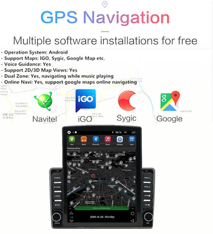 9.7" Vertical Car Stereo Radio GPS Head Unit for Hyundai I40 (2010-2021)
