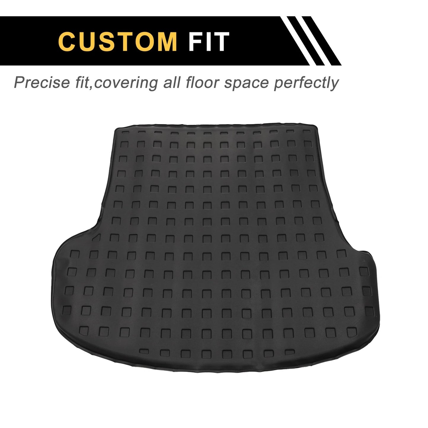 Cargo Liner Rear Trunk Mat for Kia Stinger (2018-2024) Square Grid Pattern