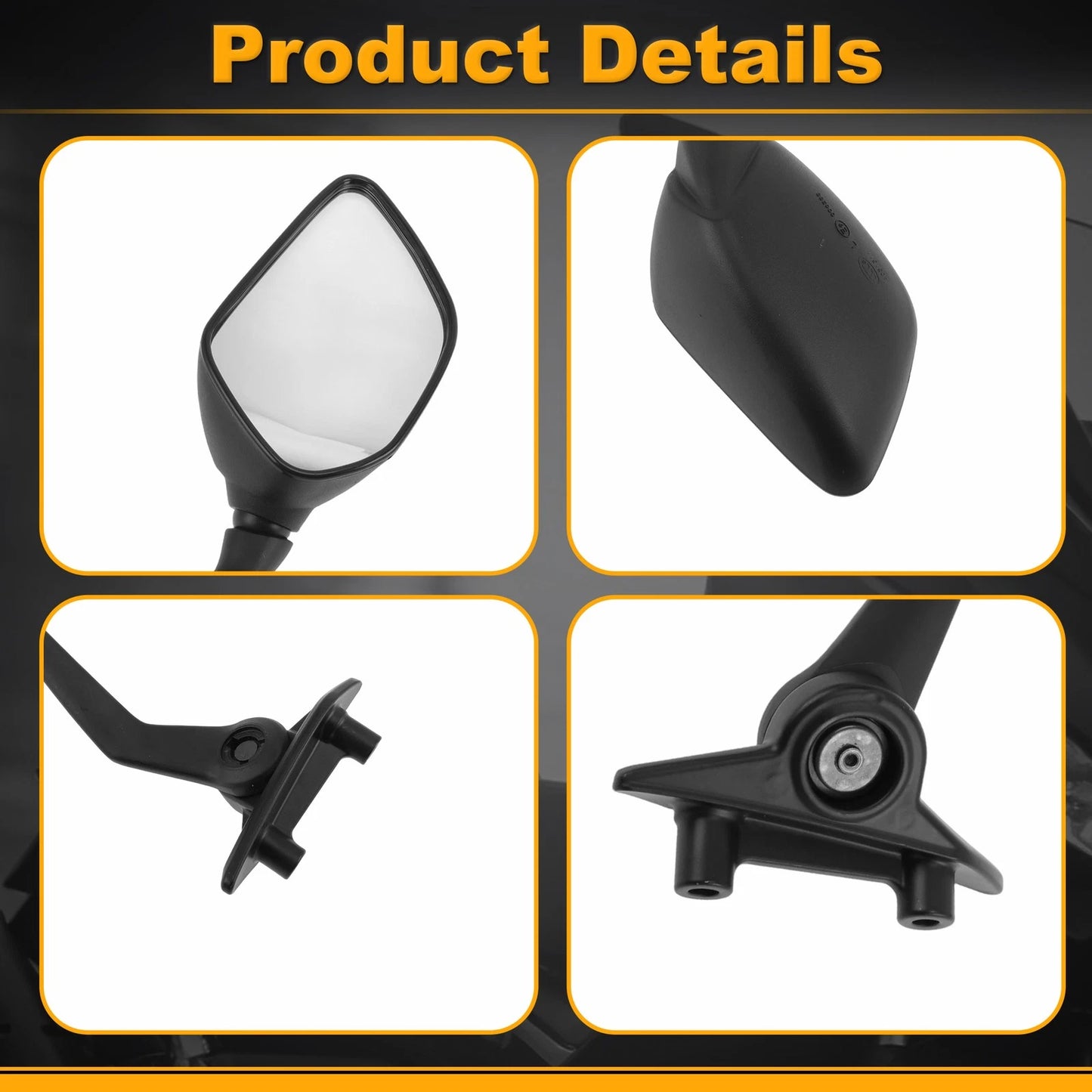 Rear View Mirrors / 1 Set / Side Mount for YAMAHA TMAX560 (2023–2024)