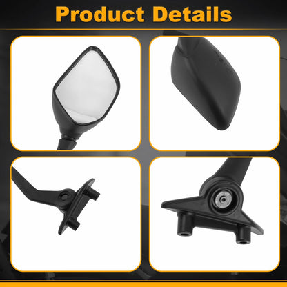 Rear View Mirrors / 1 Set / Side Mount for YAMAHA TMAX560 (2023–2024)