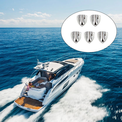Boat Transducer Cable Cover 5pcs Stainless Steel Vent for Marine Use
