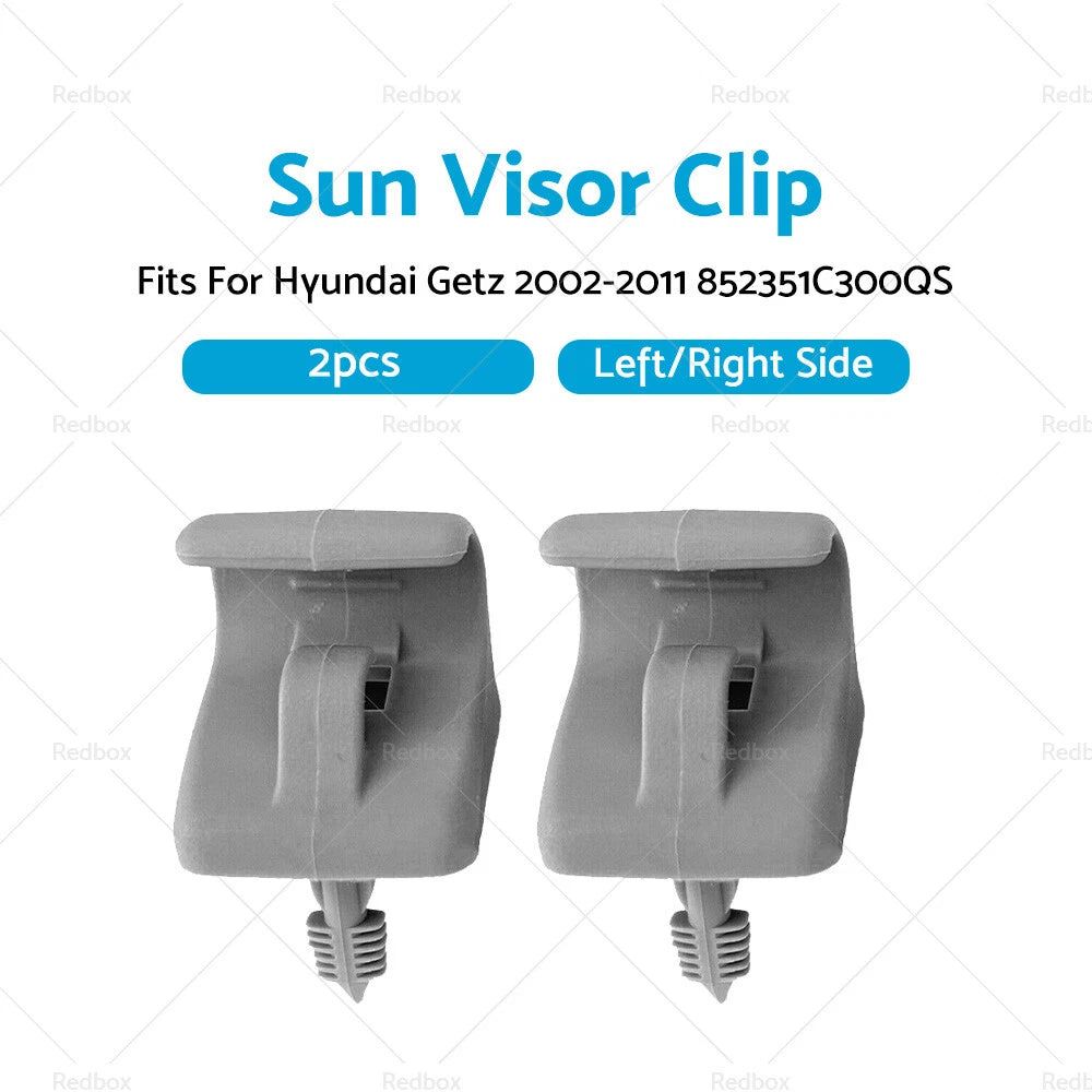 Sun Visor Clips for Hyundai Getz (2002-2011) Grey