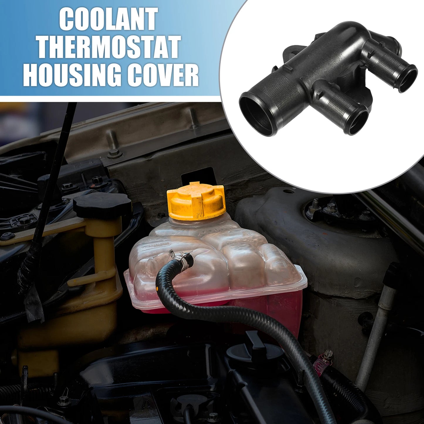 Coolant Thermostat Housing Cover for Peugeot 306 405 406 806