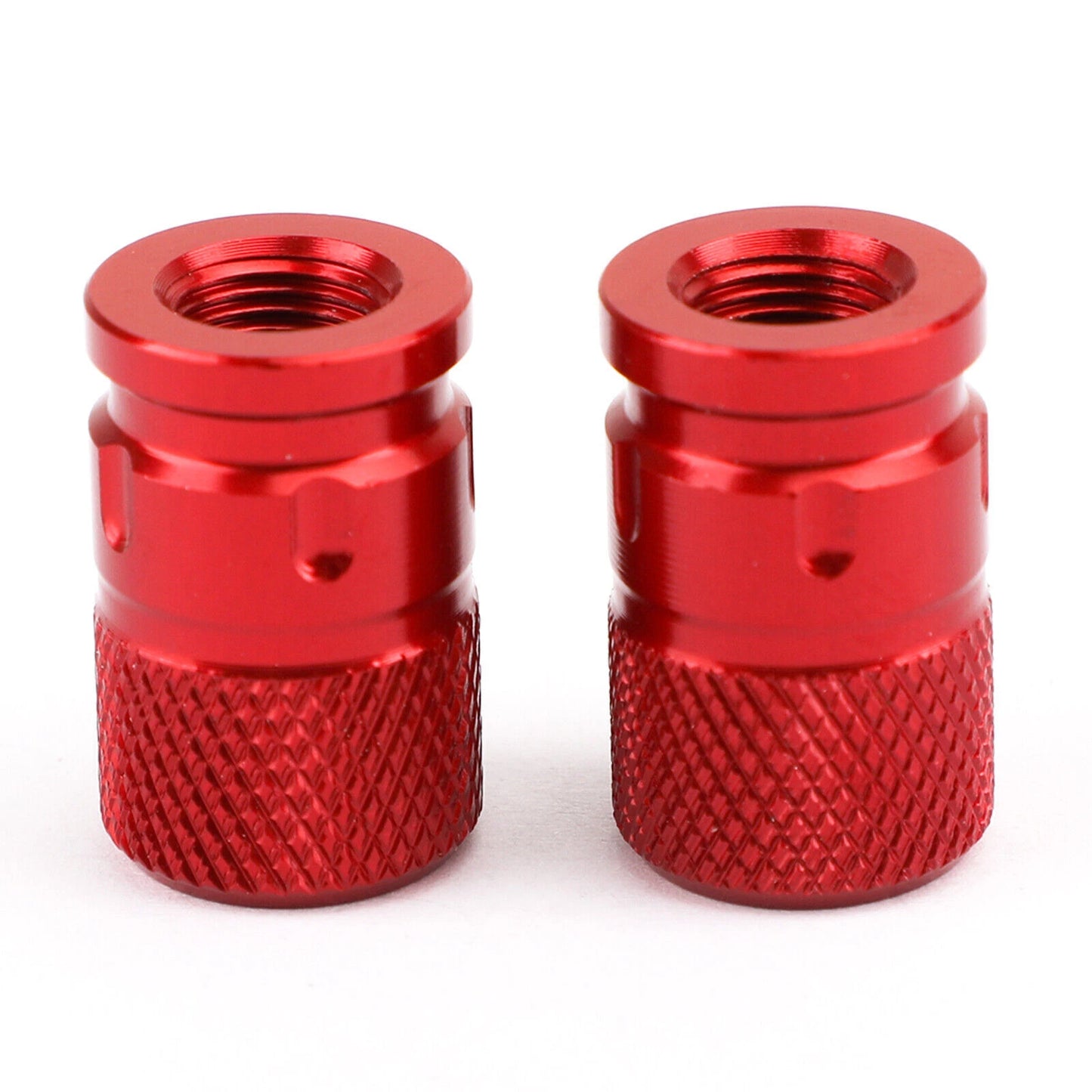 2 x Aluminium Anti-Theft Valve Caps for Car Motorcycle Bike MTB (F3)