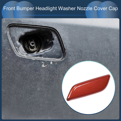 Front Left Washer Nozzle Cover for Honda Accord VIII 2011-2013 Red 1 Pcs