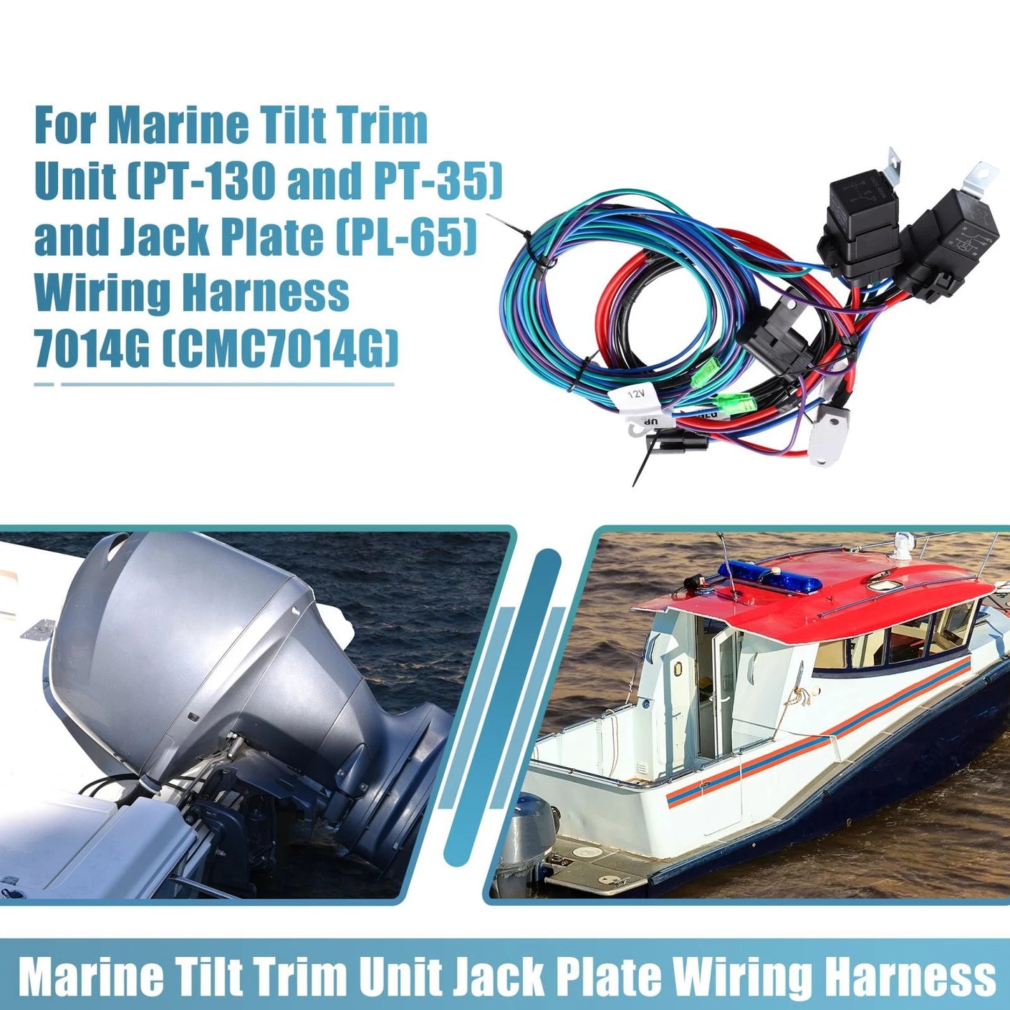 Marine Trim Tilt Jack Plate Wire for 7014G with Relays