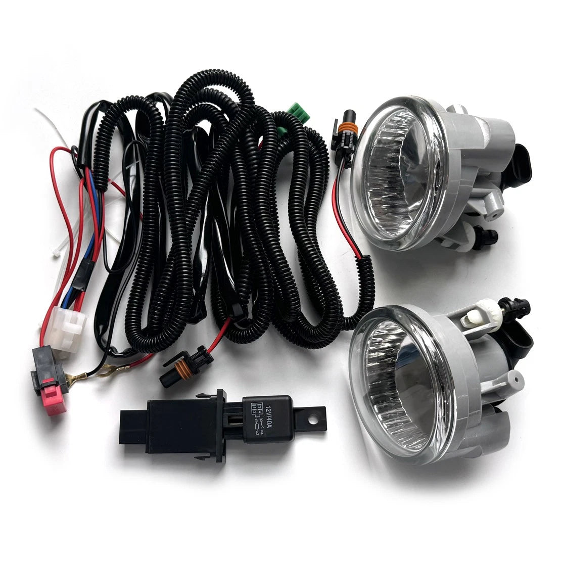Fog Light Lamps w/Wiring Switch for Toyota Highlander (2004-2007)