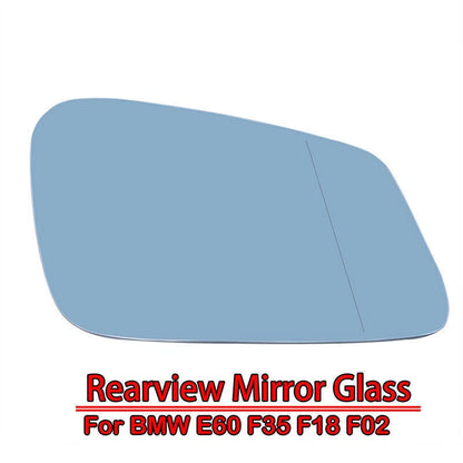 Right Passenger Side Heated Wide Angle Wing Mirror Glass for BMW E60 F10 F01 (2008-2017)