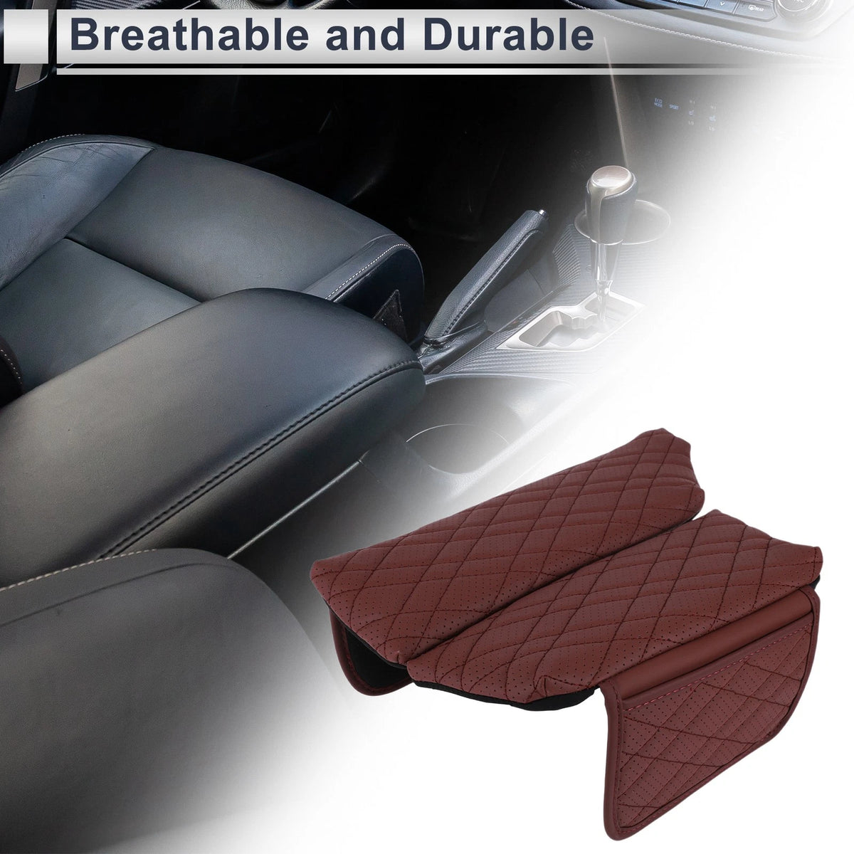 Car Center Console Cover for BMW 5 Series (2011-2017) - Red 1 x Storage Bag