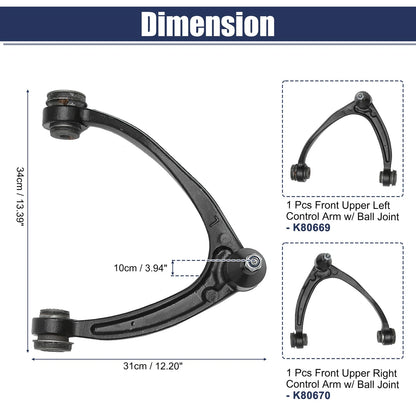 Front Upper Left Right Control Arm Ball Joint for Chevrolet Avalanche