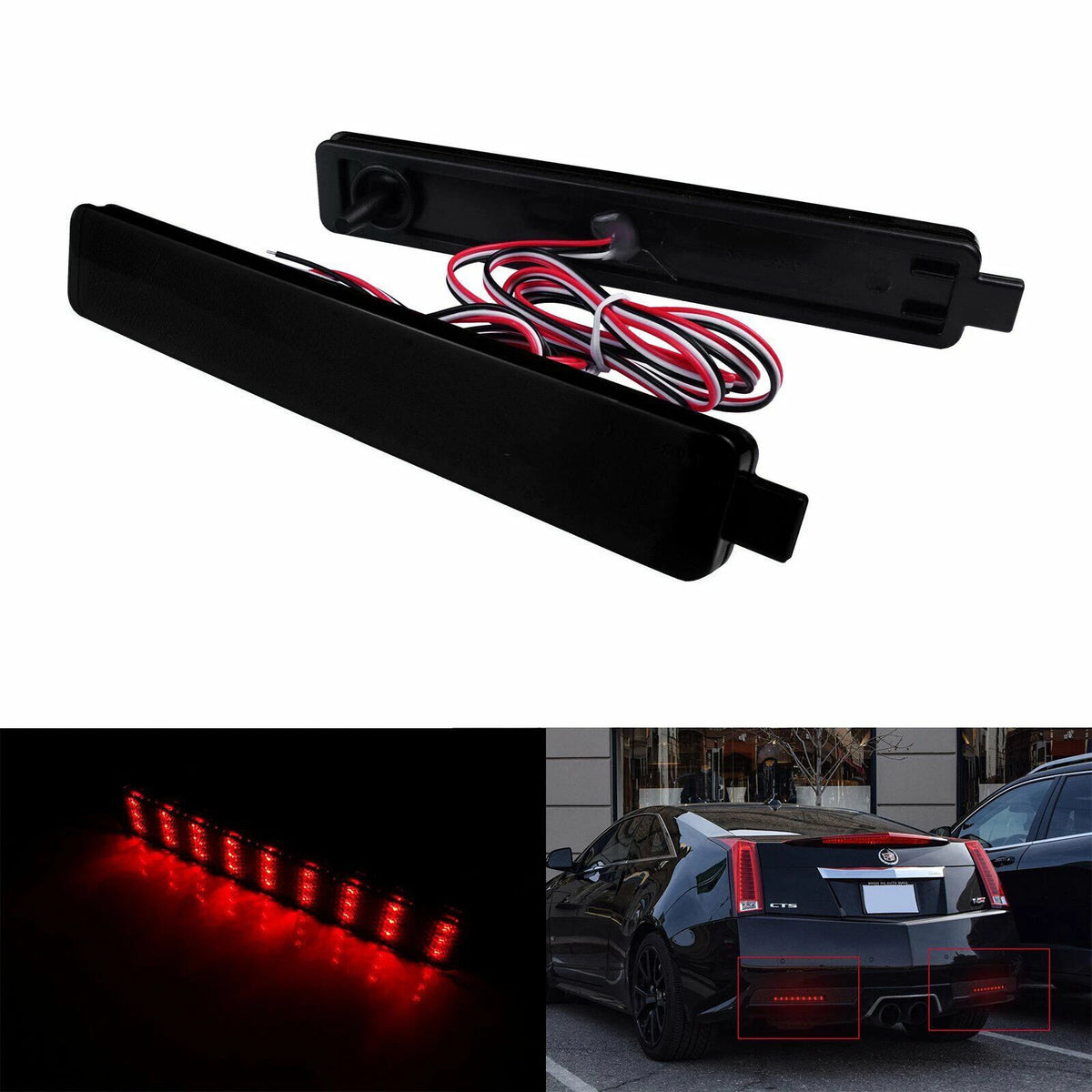 Parking Lamp Rear Bumper Reflector Light for GMC Acadia Cadillac CTS CTSV (2007–2013)
