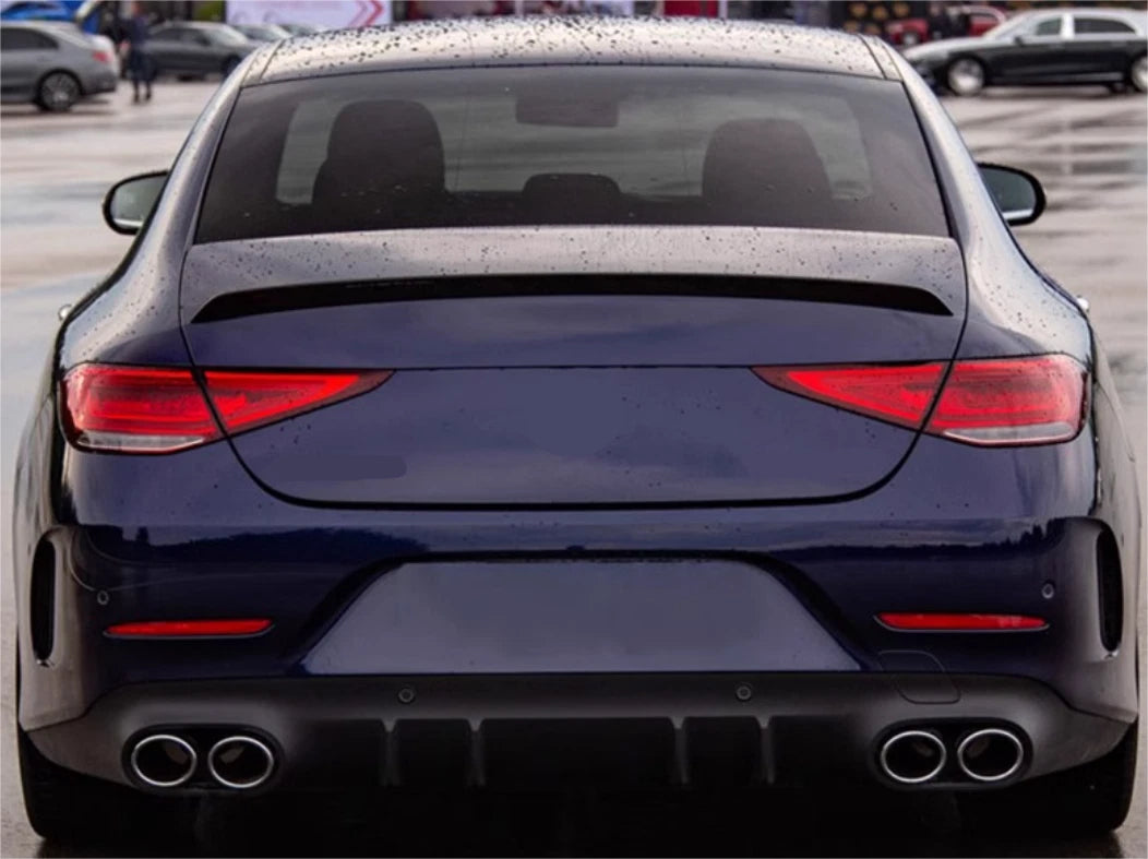 Glossy Black Rear Trunk Spoiler for Mercedes-Benz CLS Class (2019-2023)
