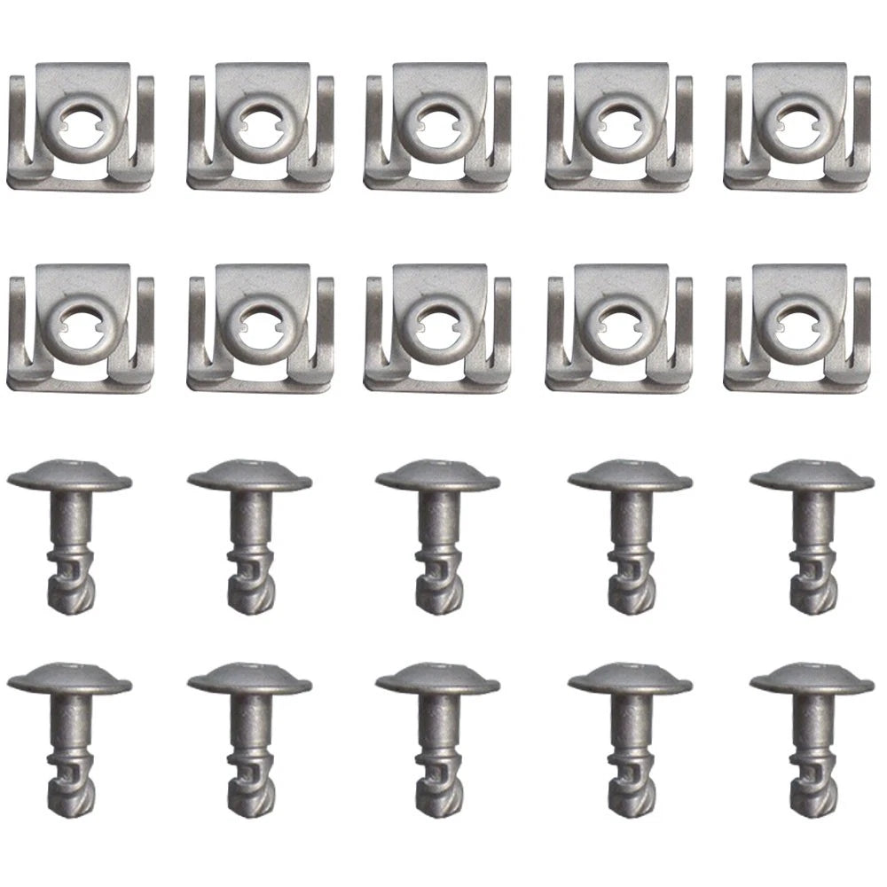 10 x Engine Undertray Trim Clips for BMW E39 E38 E52 Z8 (1997-2003)