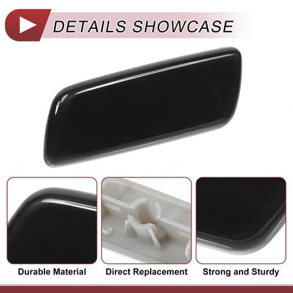 Front Left Washer Nozzle Cover for Lexus RX350 (2010-2013) Black 1 Pcs
