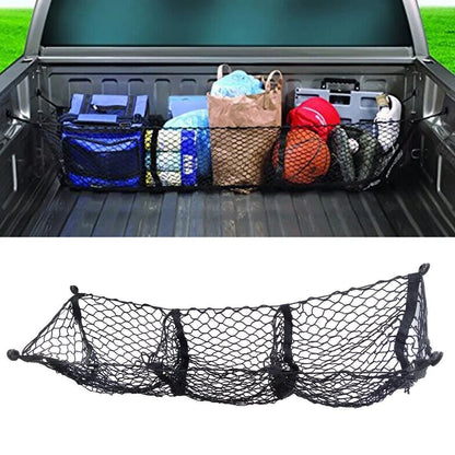 3-Pocket Net Trunk Cargo Storage Organizer for SUV Pickup Truck
