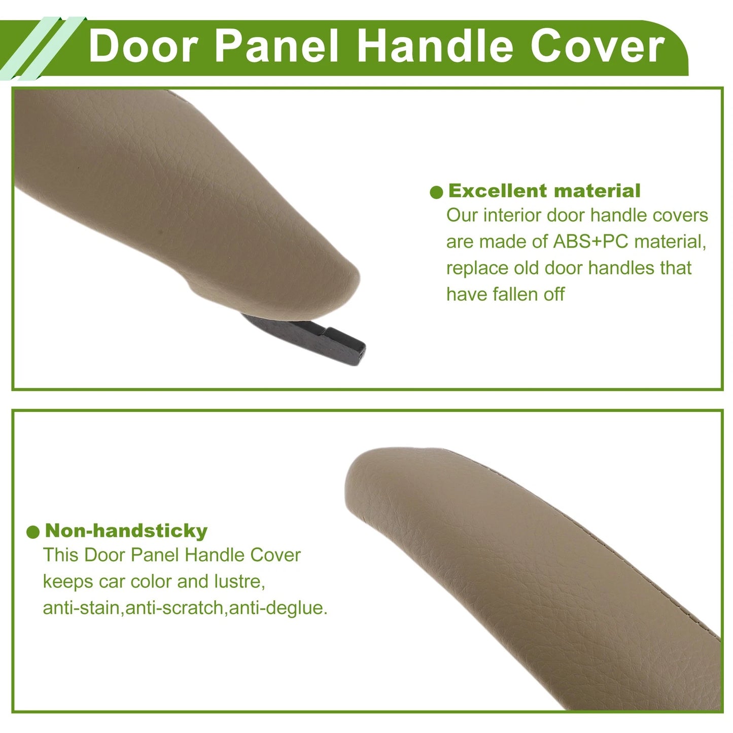 Door Panel Handle Pull Trim Cover for BMW X3 Beige (2010-2016)
