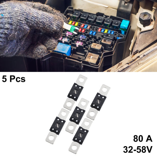 5pcs 80A 32V Fuse for Automotive Truck Motorcycle Boat Audio Fuses Holder