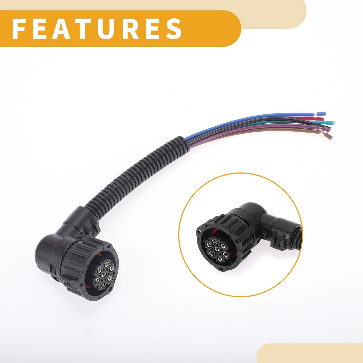Car Tail Light Wiring Harness Connectors for Fiat Ducato (2001-2016)