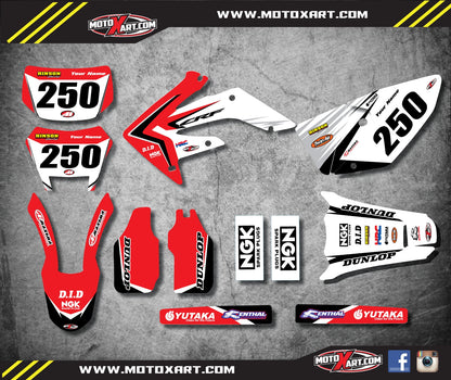 Full Custom Graphic Kit for Honda CRF 250X (2004-2017) - REBOUND STYLE Decals